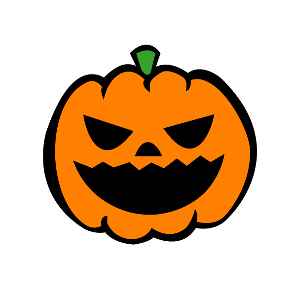 無料イラスト・無料素材 ダウンロード: ハロウィン（Halloween）のカボチャイラスト☆お化けパンプキン